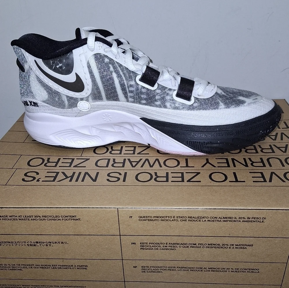 Nike Kyrie 8 White/White-Black. They're new with the box with no flaws.